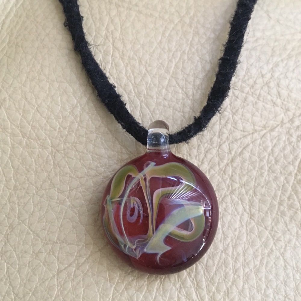 Groovy Blown Glass Necklace